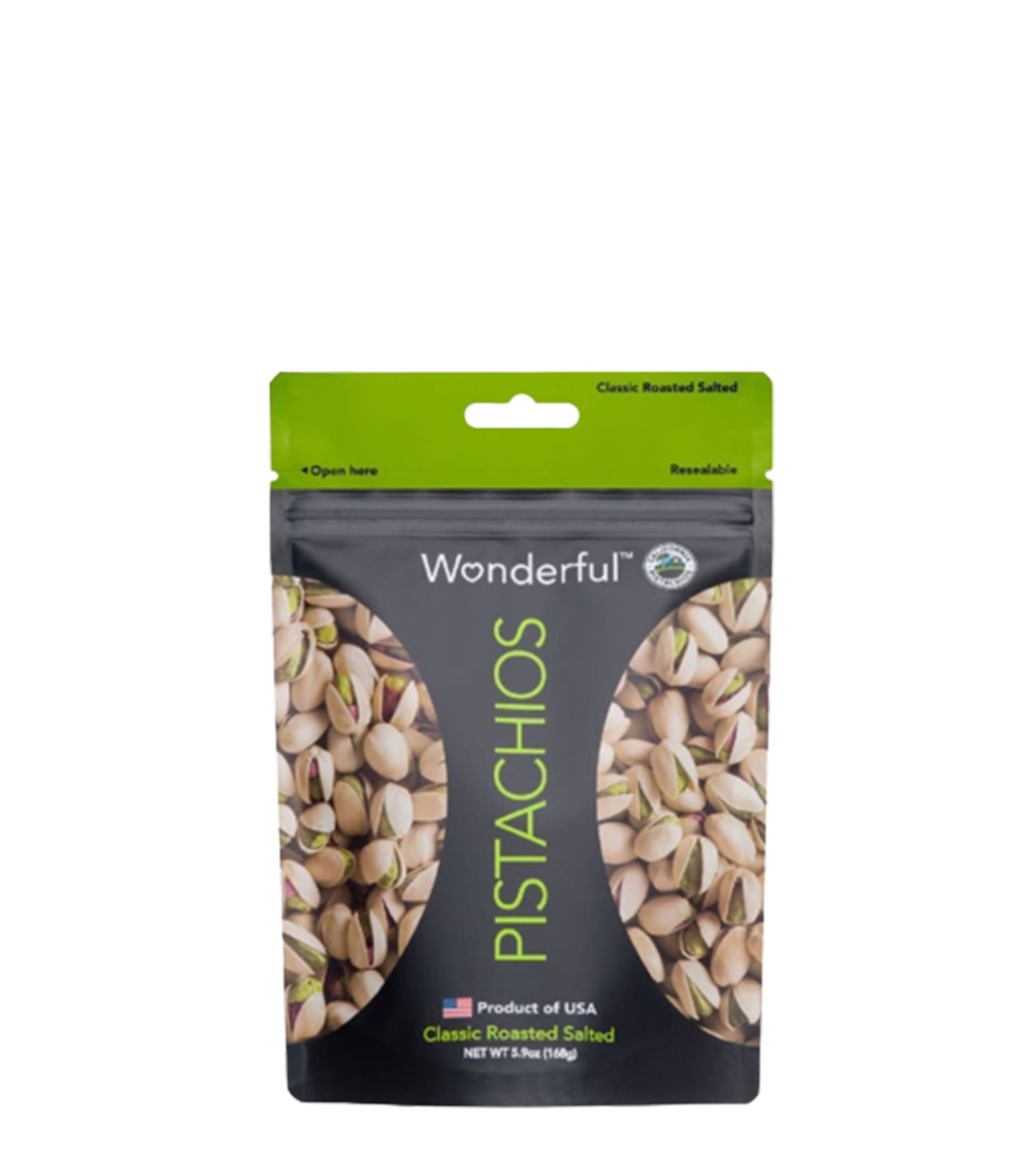 Wonderful Classic Roasted Salted Pistachios 168g-image